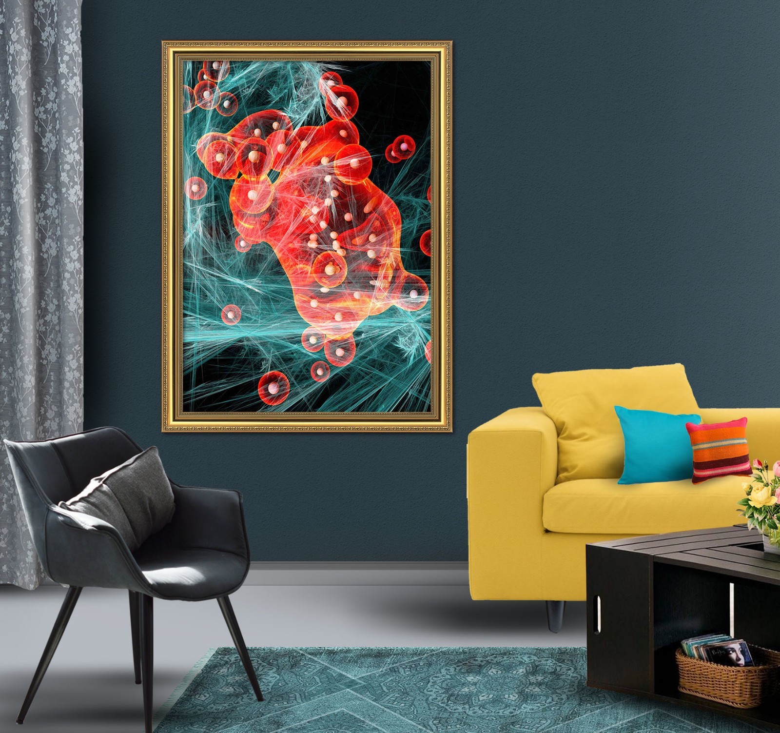 3D Creativity Pattern 5 Fake Framed Poster Home Decor Print Painting Unique Art