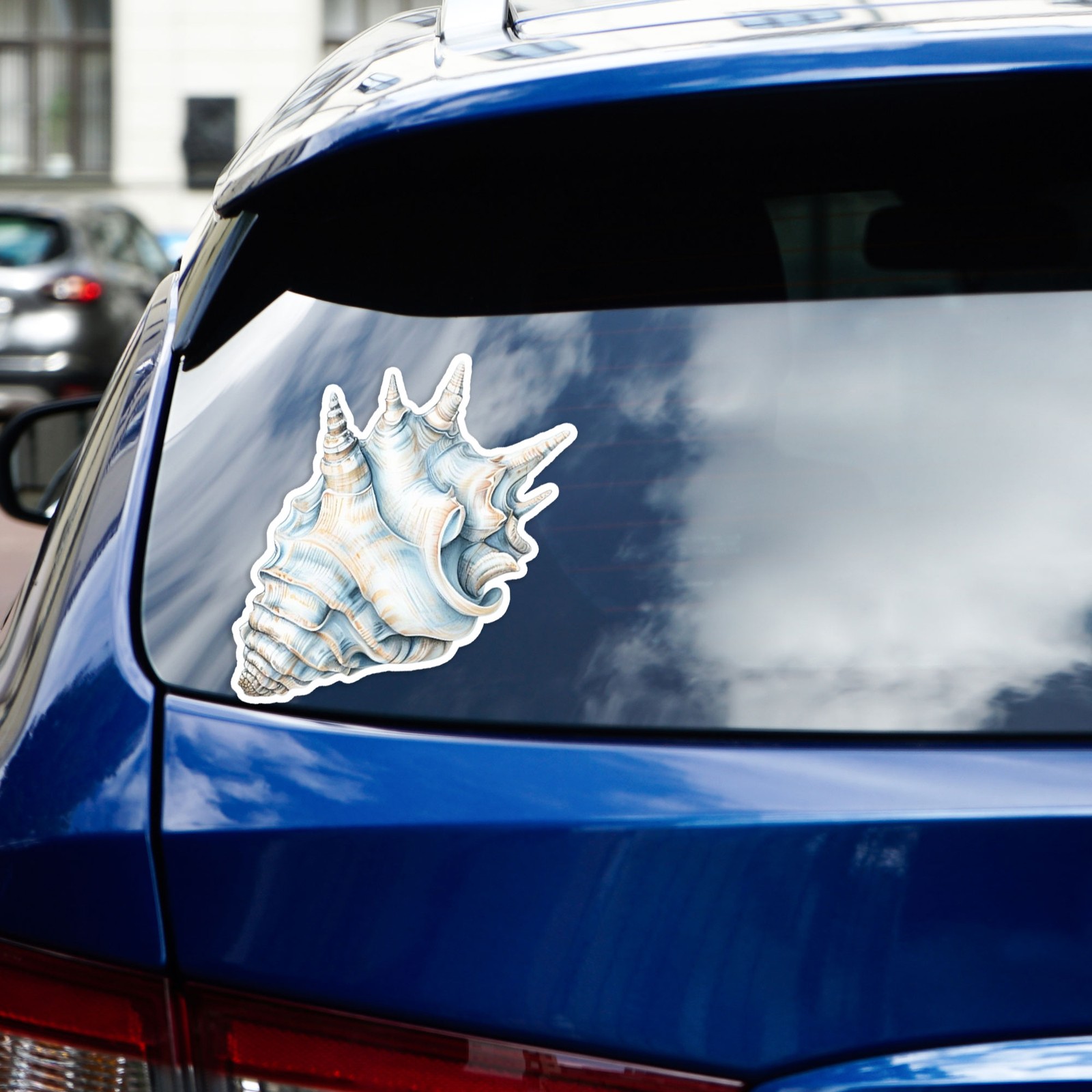 Conch Shell Seashell – Vinyl Decal Sticker – Car Window Laptop – #1662