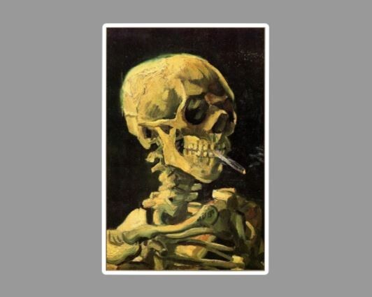 Vincent Van Gogh SkeletonFridge Magnet