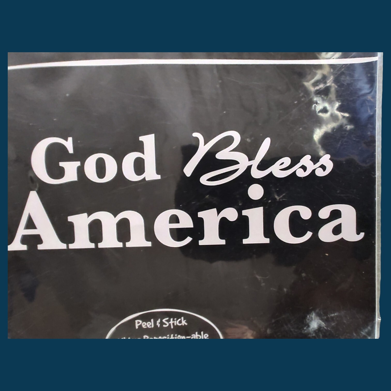 The Peel People Stick Figure GOD BLESS AMERICA
