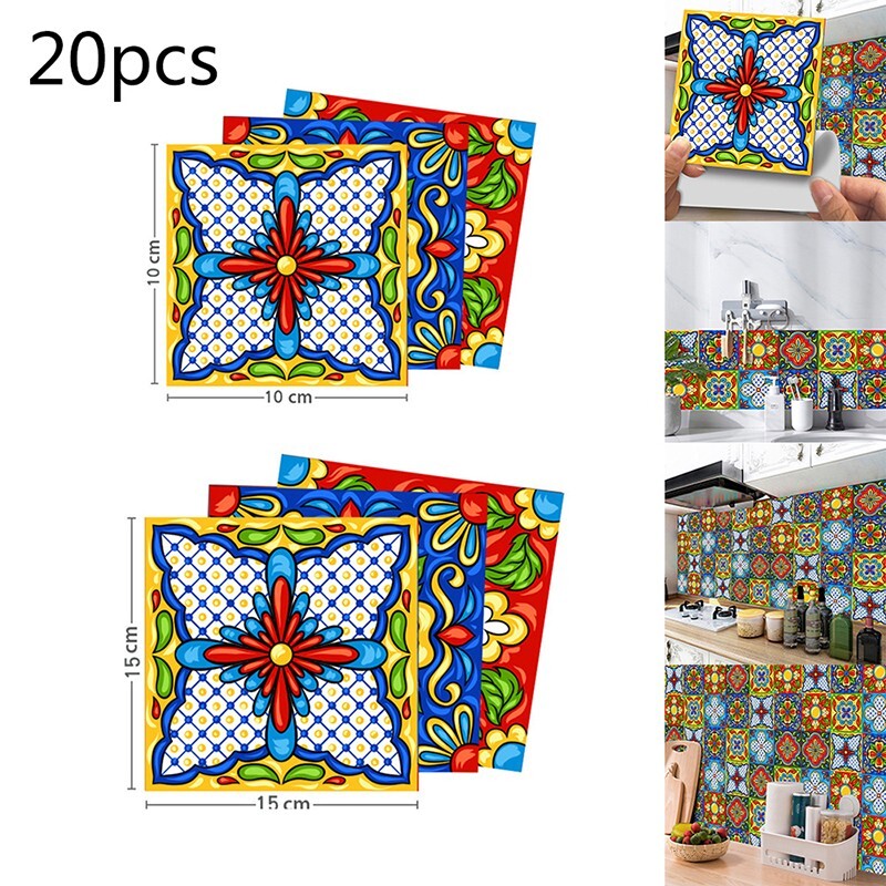 20 X Mexican Peel & for TILE er Mosaic Backsplash Decor