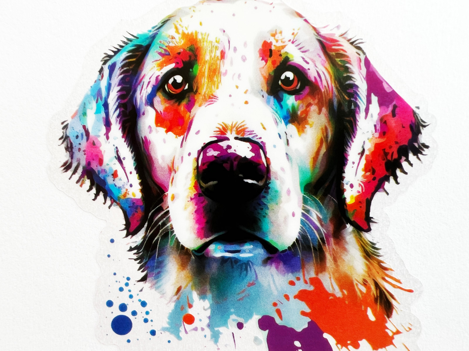 Cute Labrador Dog 3 Inch Transparent Sticker Pet Doggy Art Decal