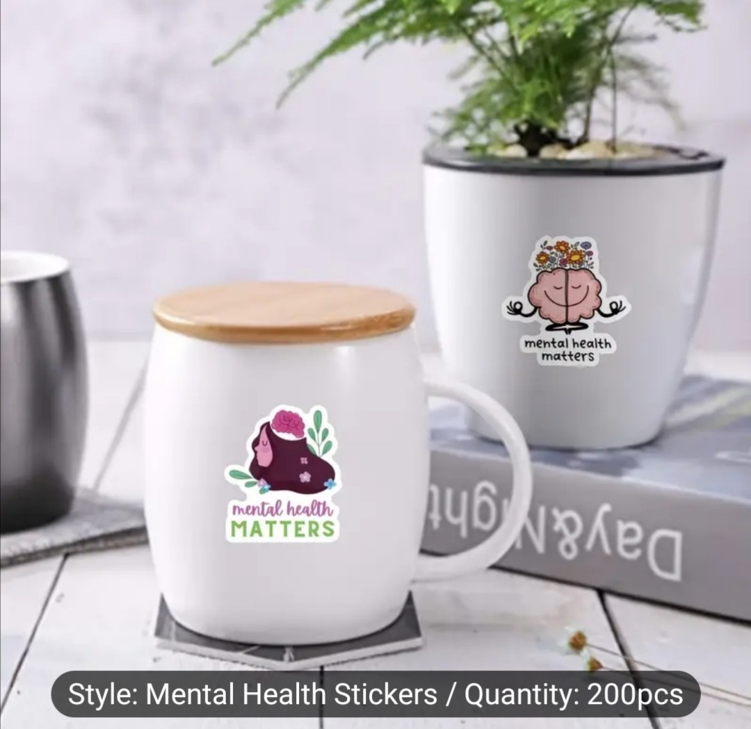 20 PCS Mental Health Illness Awareness Inspirational Stickers 2 BRAND NEW