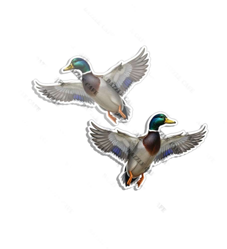 Mallard Bird Vinyl Duck Wildlife Sticker Decal Wall Hunting 2 PACK