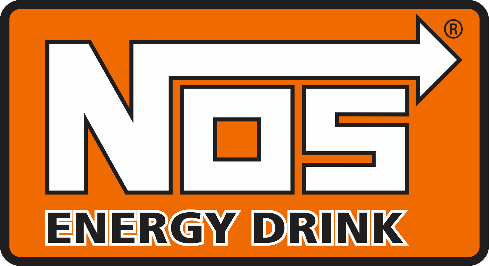 NOS energy drink sticker logo weatherproof bumper vinyl decal