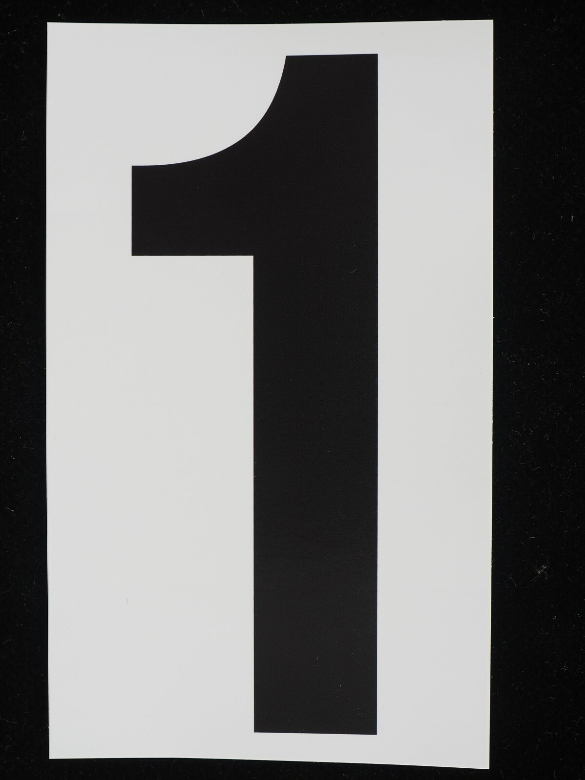 100 – 5" Vinyl Adhesive Numbers Black & White Indoor Outdoor Commercial MADE USA
