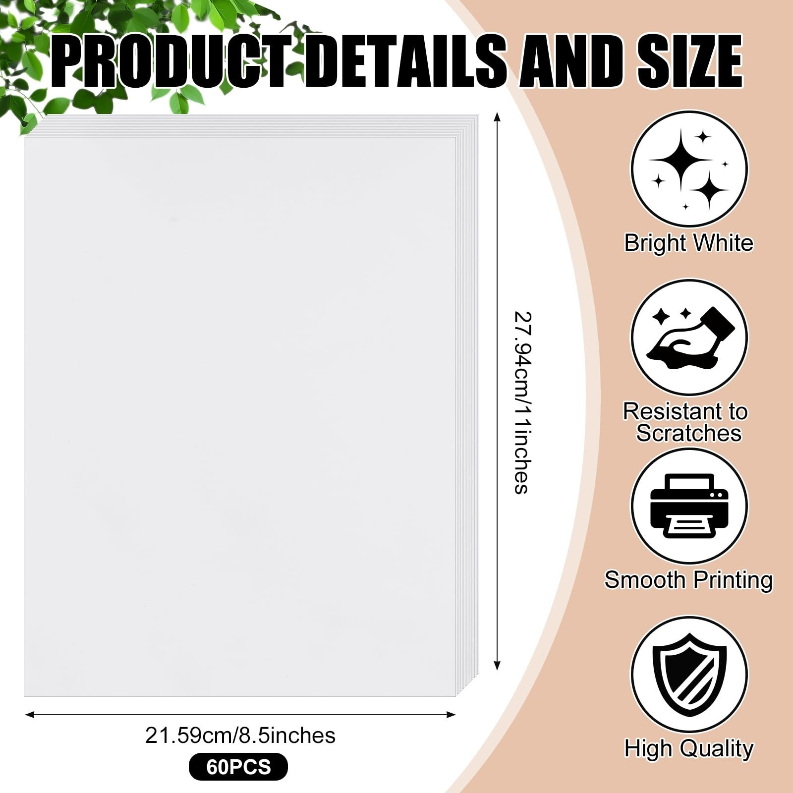Washi Paper Sticker White Printable Multipurpose Copy Paper Inkjet Printer Co…