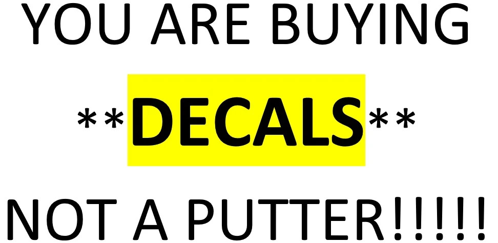 37mm Odyssey Triple Track Two Ball Putter Alignment Aide Vinyl Decal Sticker TWO