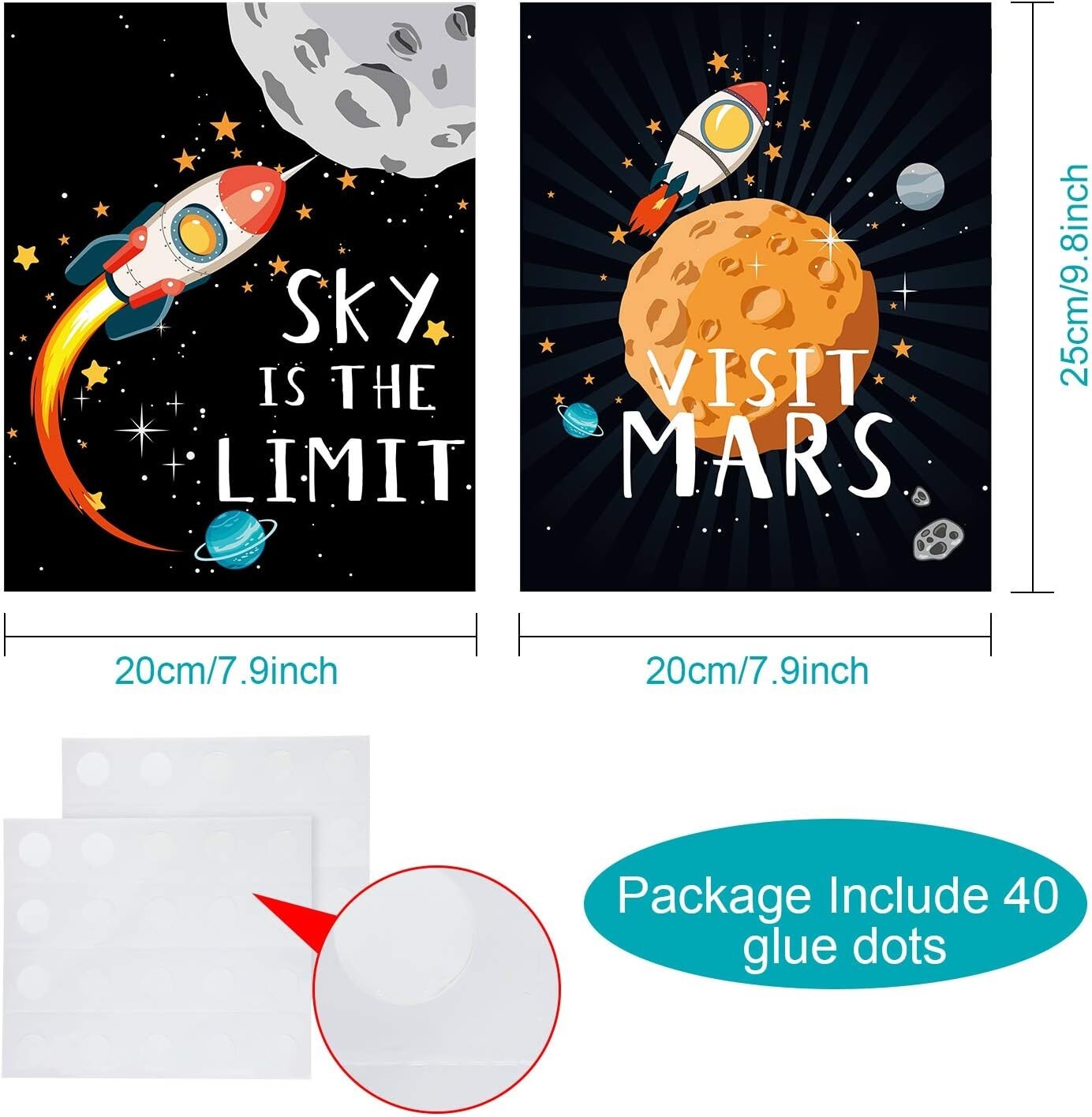 Chic Space Posters for Boys and Girls Playroom – Inspirational Room Decoration