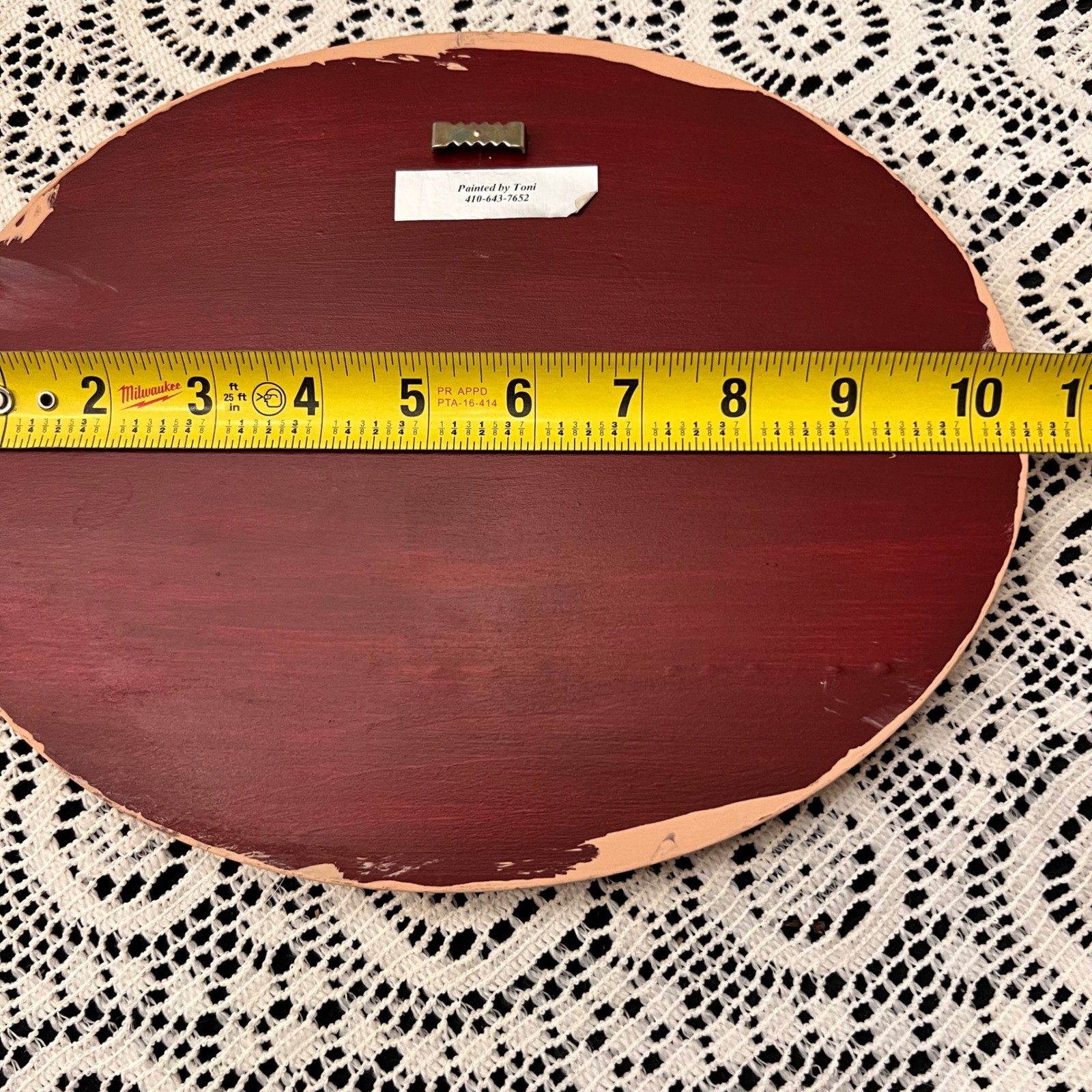 Vintage Oval Hand Painted Plaque | Duck Birdhouse Garden | Cottage