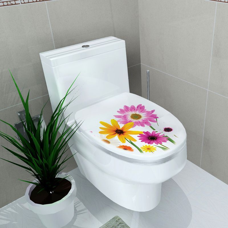 New Simplicity for Fresh Style Toilet for Seat Wall Sticker Art Bathroom Decals
