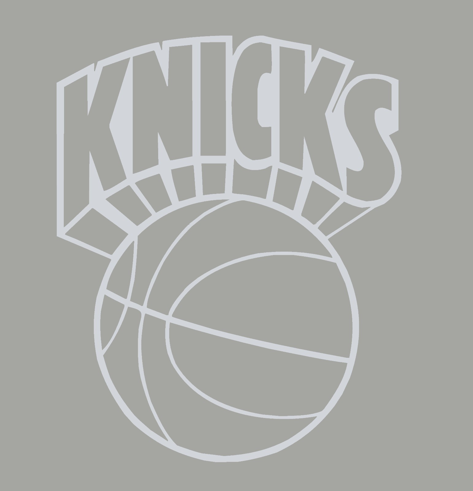 New York Knicks #10 NBA Team Logo 1 Color Vinyl Decal Car Window Wall