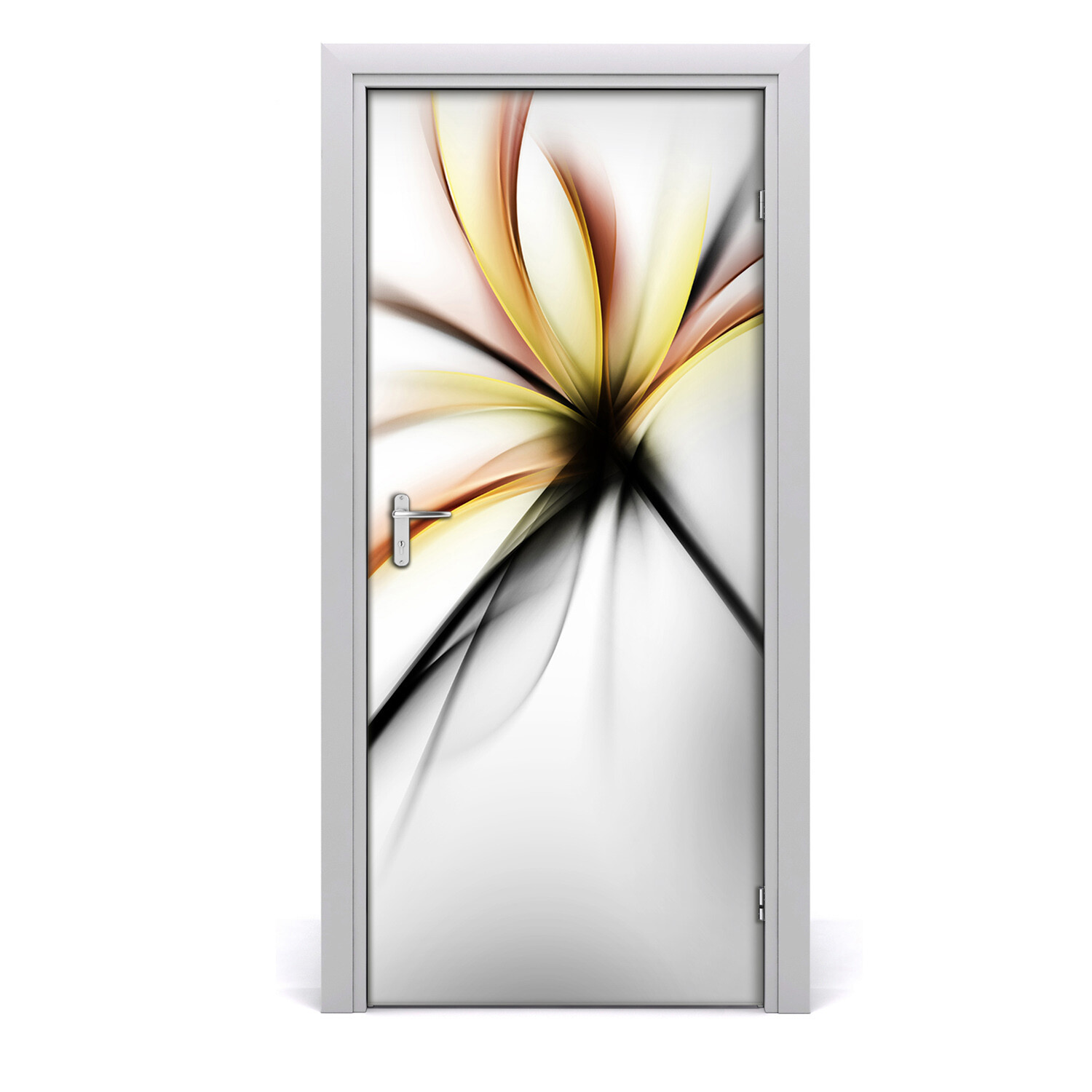 3D Home Art Door Wall Self Adhesive Removable Sticker Flowers Abstract flower