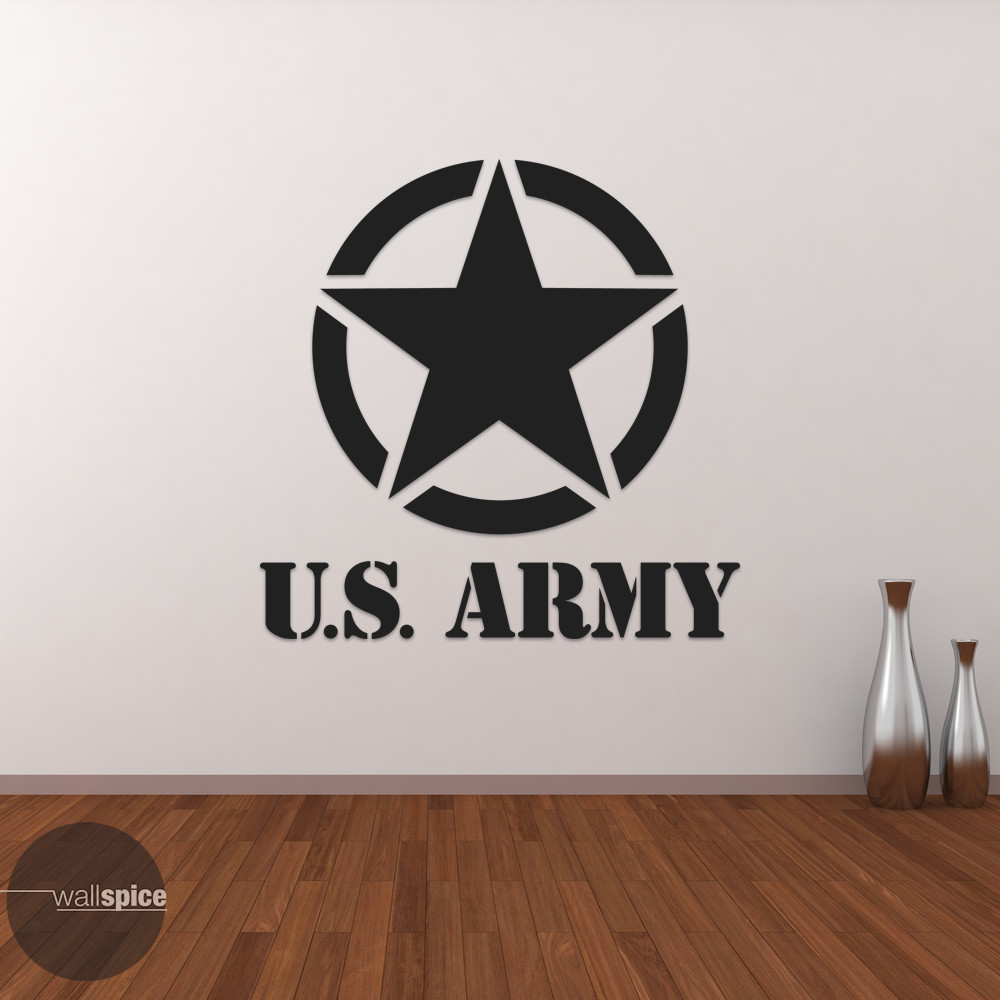United States US Army Military Star Vinyl Wall Decal Sticker