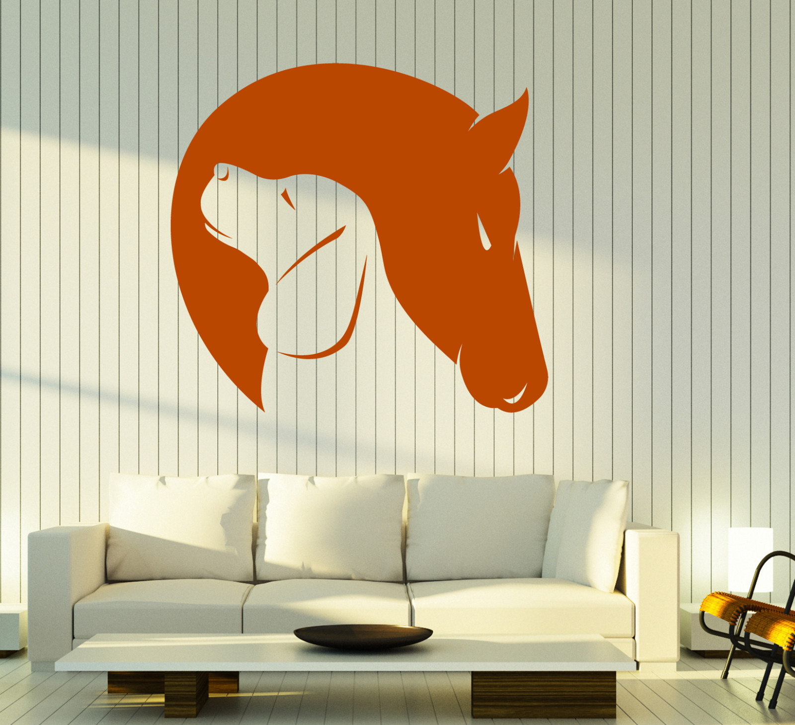 Wall Vinyl Decal Dog and Horse Friendship Love Animals Home Interior Decor z4673