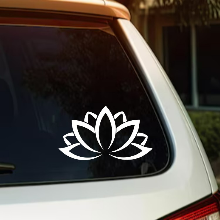 LOTUS FLOWER Vinyl Decal Sticker – Die Cut watersports boating surfing