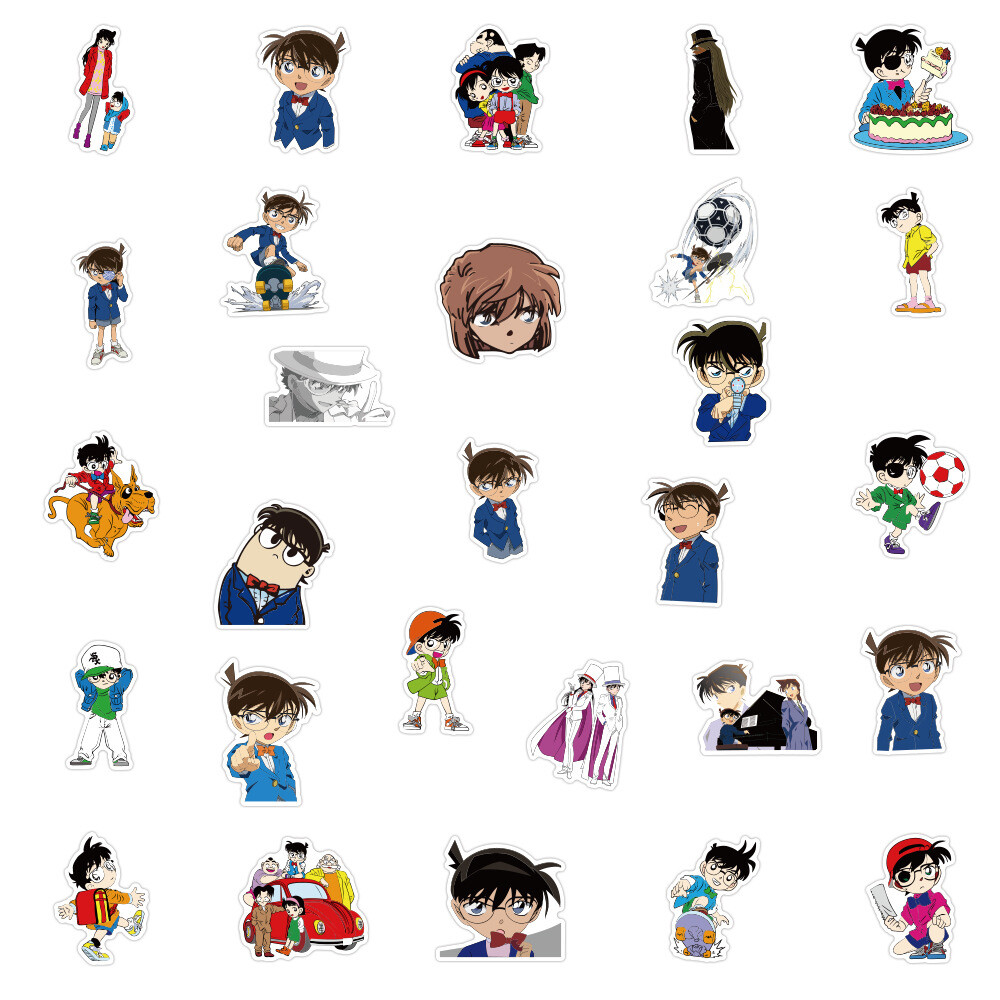 100Pcs Detective Conan Anime Sticker for Adults Teens Girls Water Bottles