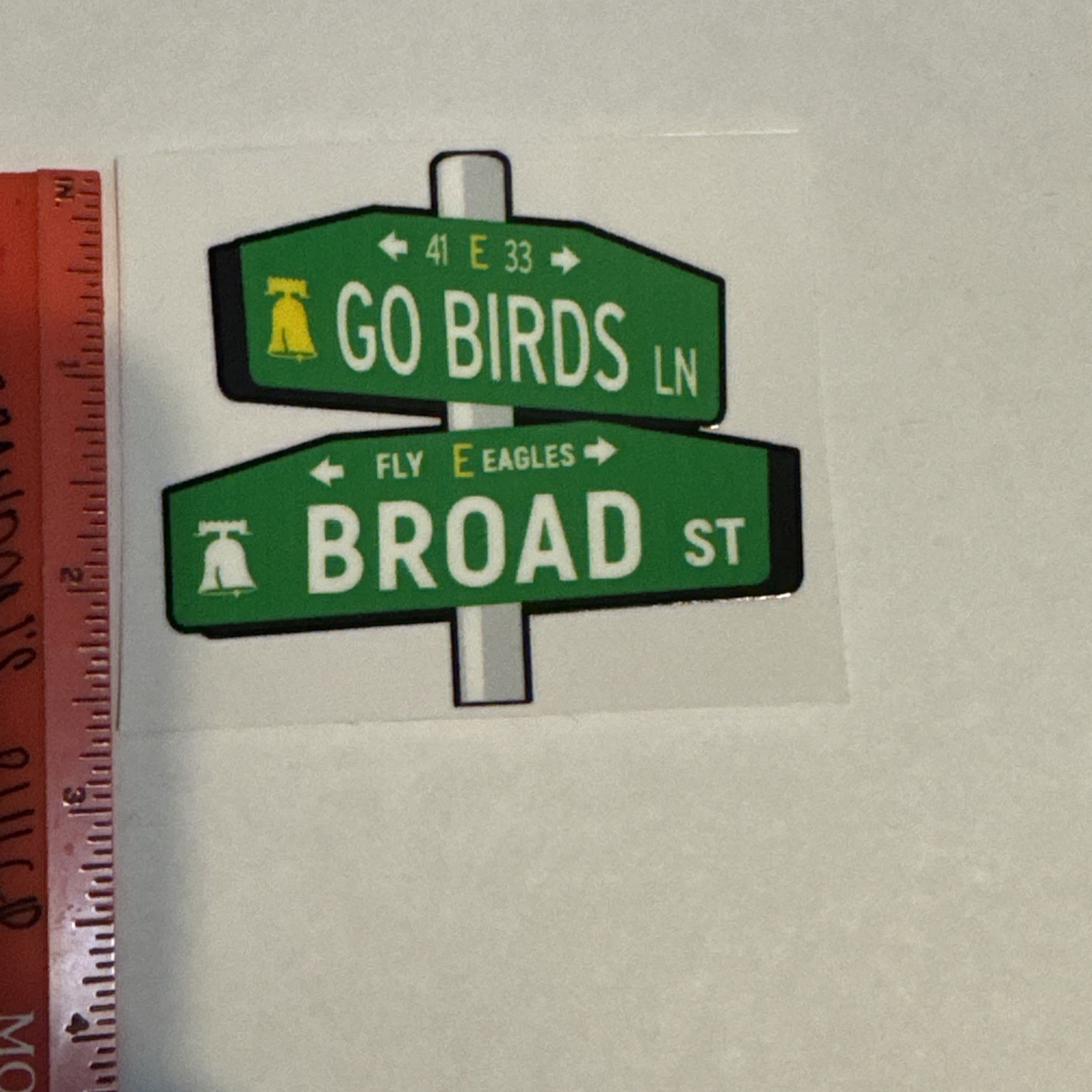 Go birds / Broad Street Sign Decal Sticker