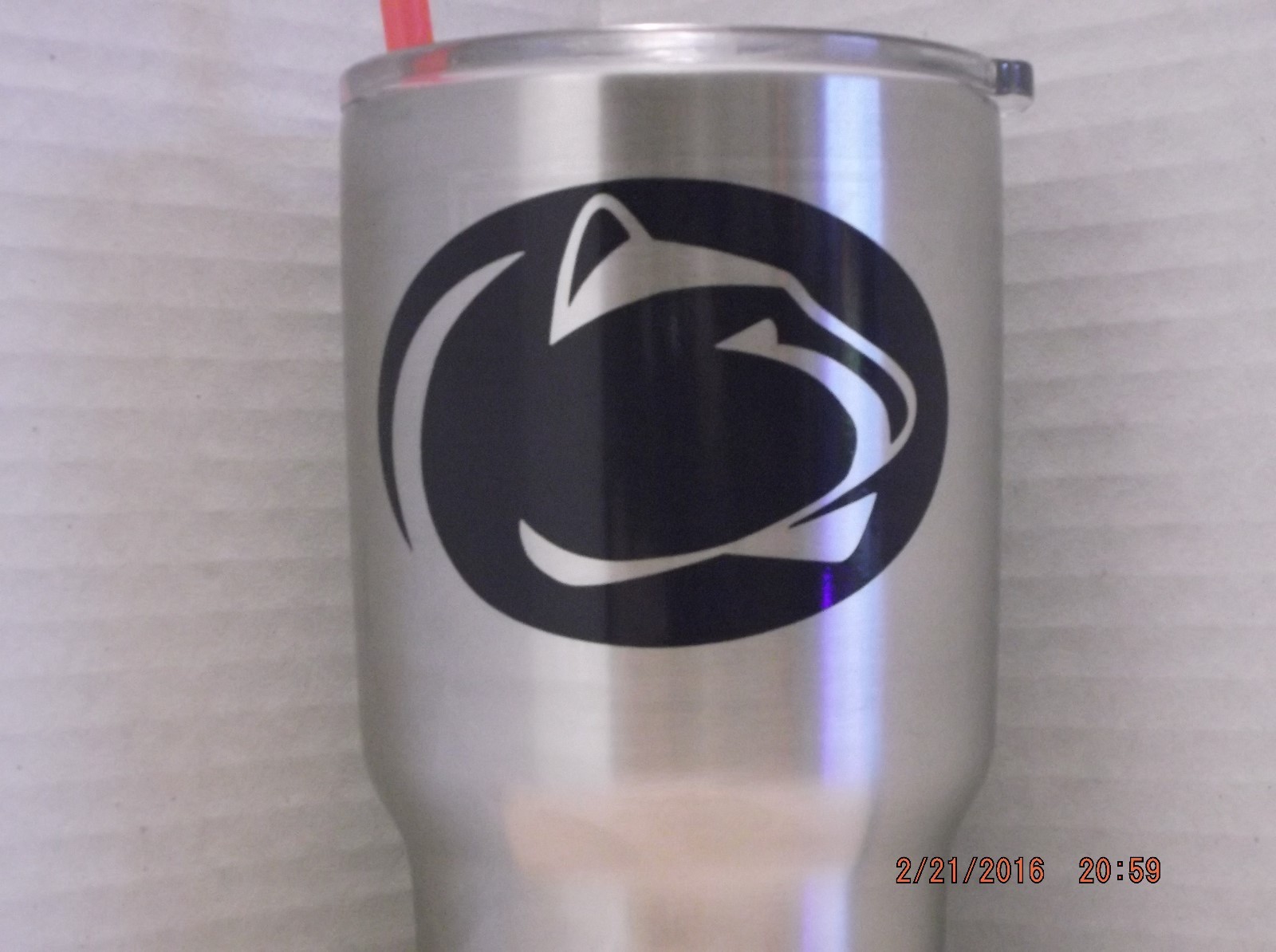 Penn State Lion Decal Sticker for Tumbler,Rambler,Tervis,Beer Mug,Car,Truck