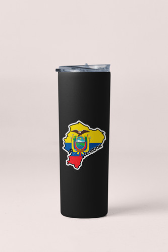 Ecuador Map Flag Sticker Decal