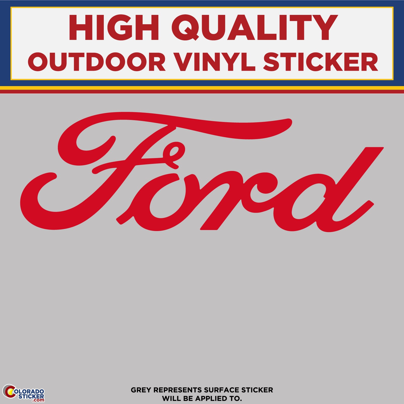 Ford Die Cut, High Quality Vinyl Stickers
