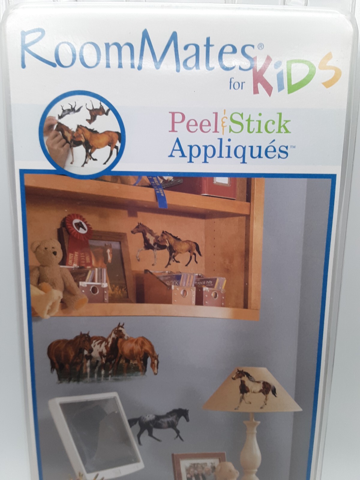 Roommates For Kids peel & stick 24 removable decals / appliques Wild Horses NIP