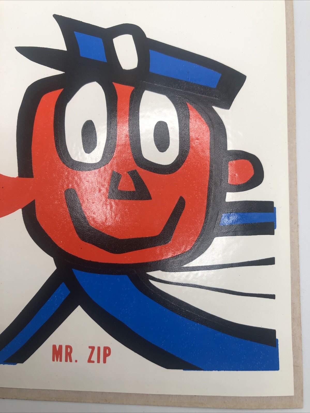 MR. ZIP Use Zip Code Sticker 1965 6 7/8” X 4 7/8” New Condition USPS
