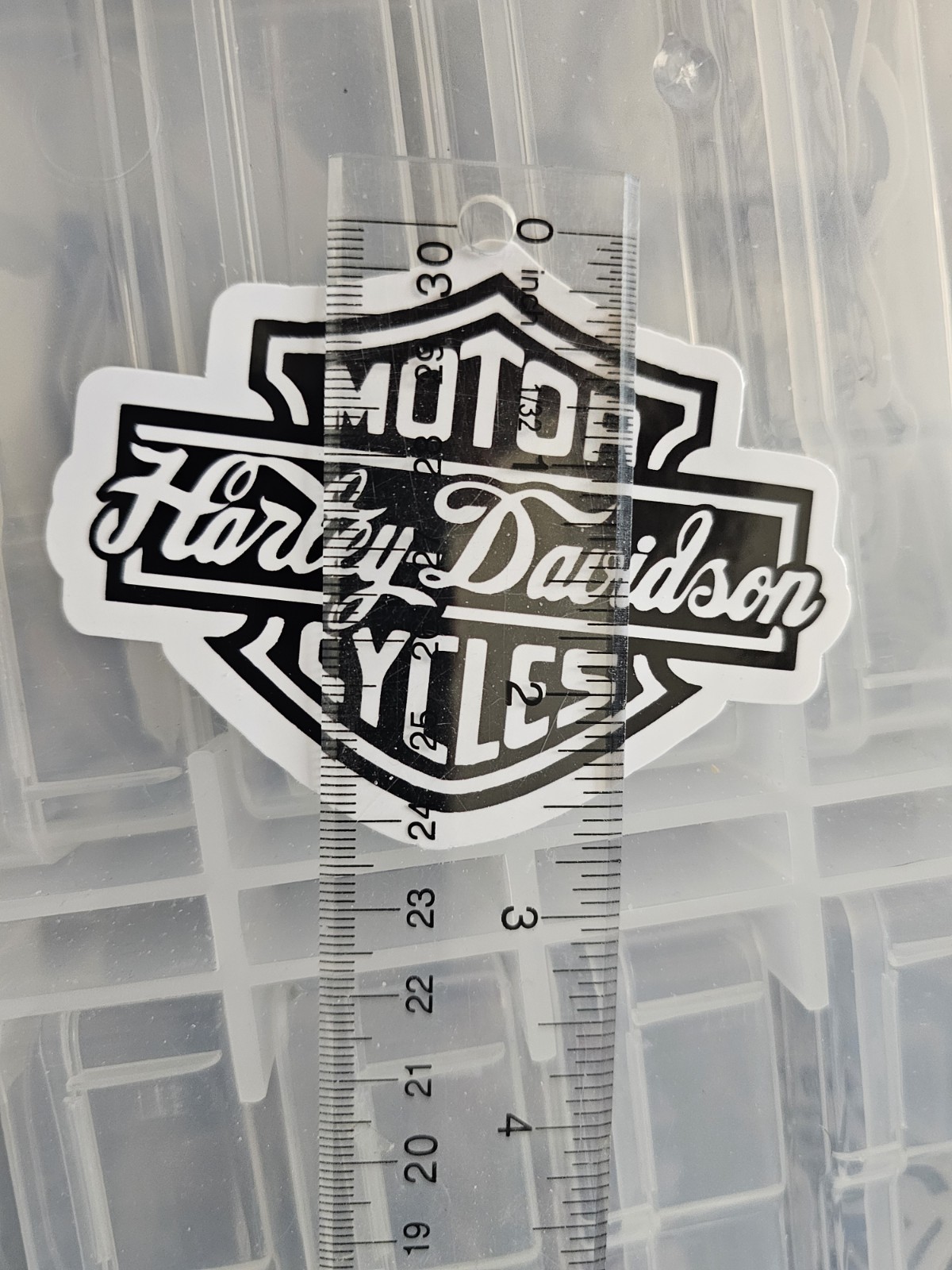 Black And White HD Cursive Sticker