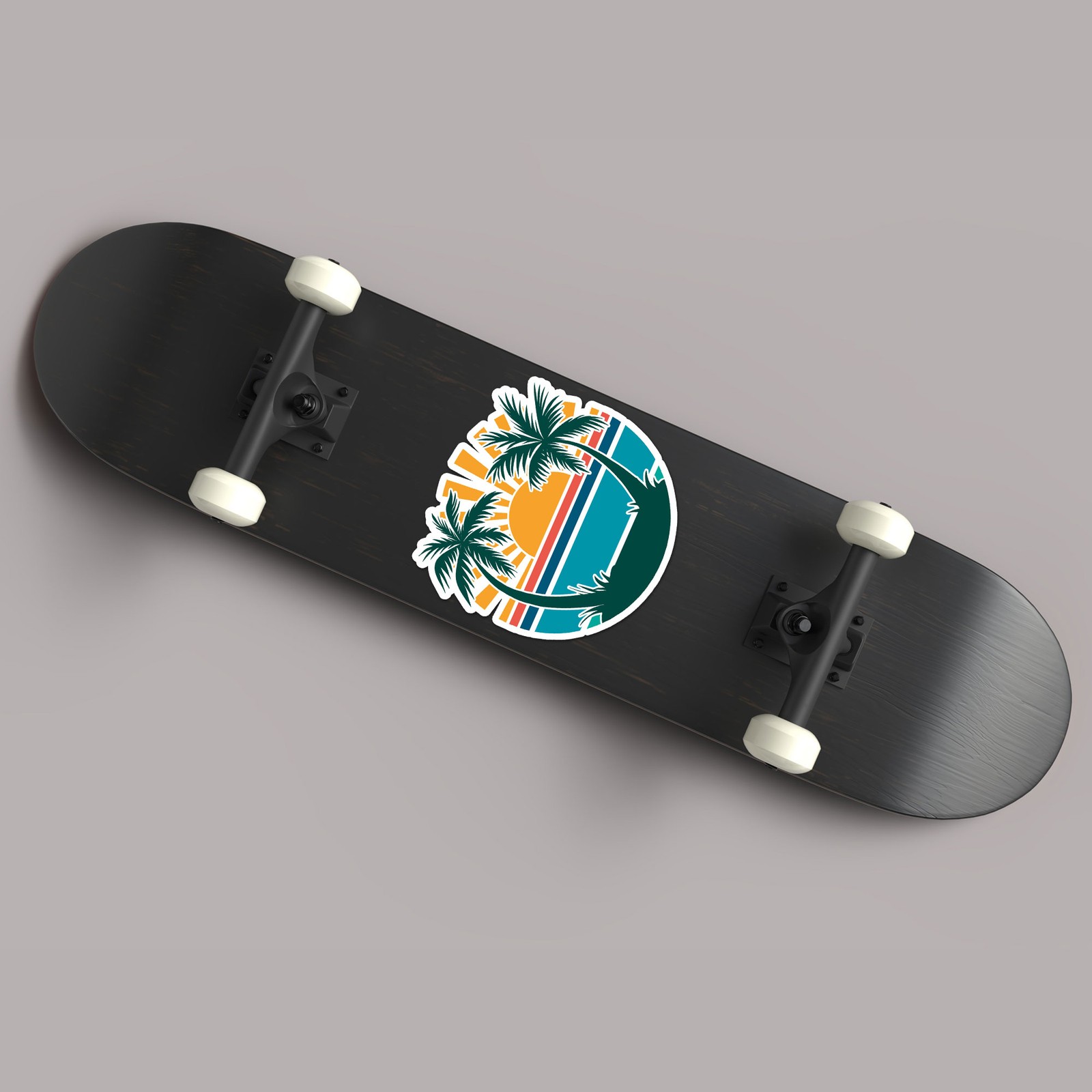 Tropical Beach Sun – Vinyl Decal Sticker – Car Window Laptop – ebn9471