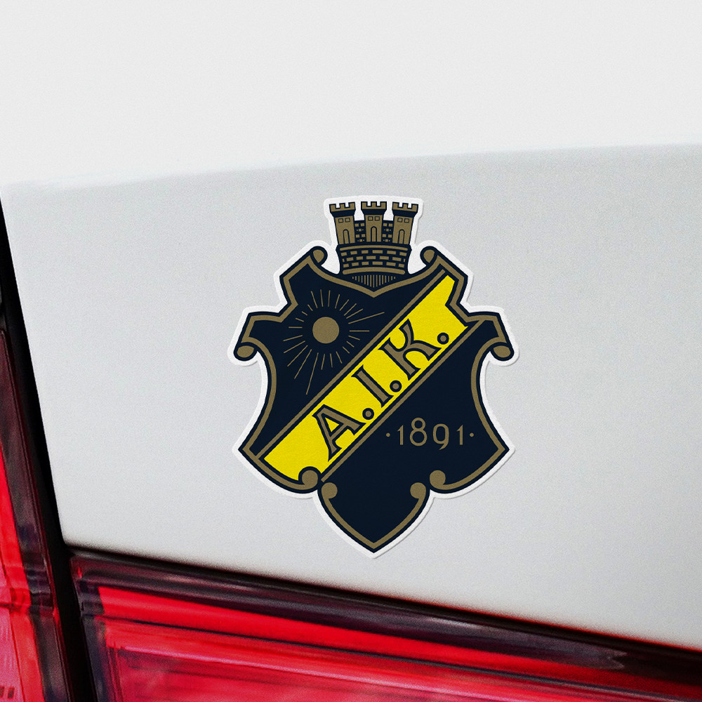 (4 Pack) AIK Sweden Vinyl Sticker Decal Football Allmänna Idrottsklubben Gnaget