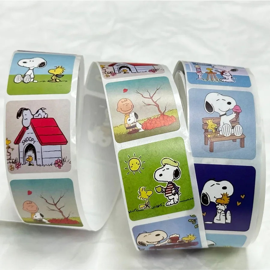 500Pcs Snoopy Cute Stickers Cartoon Anime Derivative Peripherals Creative Doodle