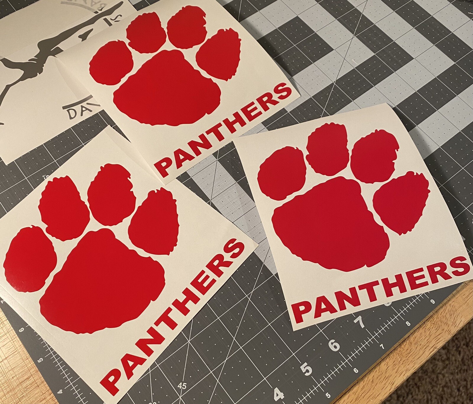 Vinyl Decal for Window – Tiger Paw Print