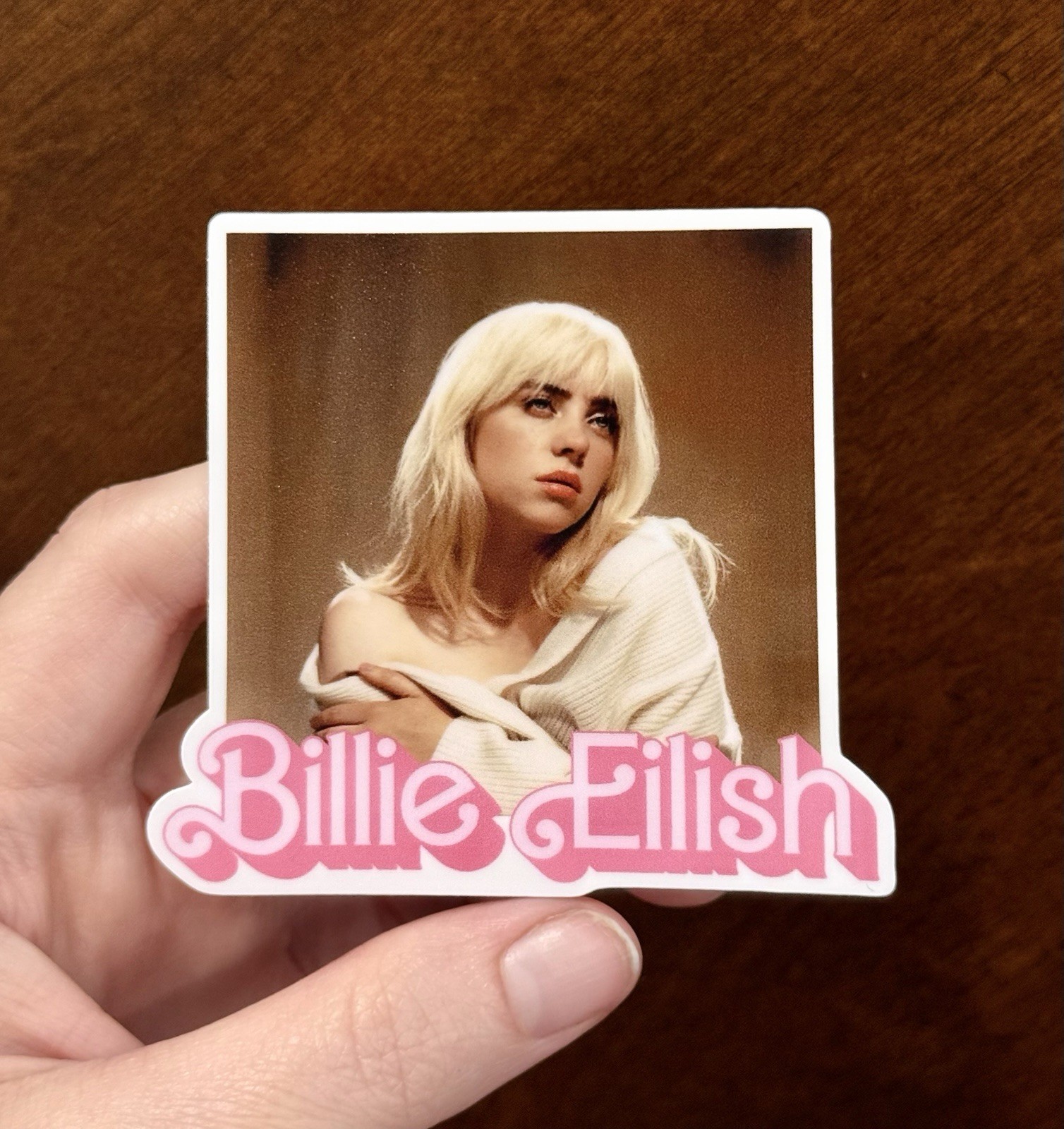3” Billie Eilish Vinyl Sticker Set Of 6 Hit Me Hard And Soft Blohsh Barbie Lunch
