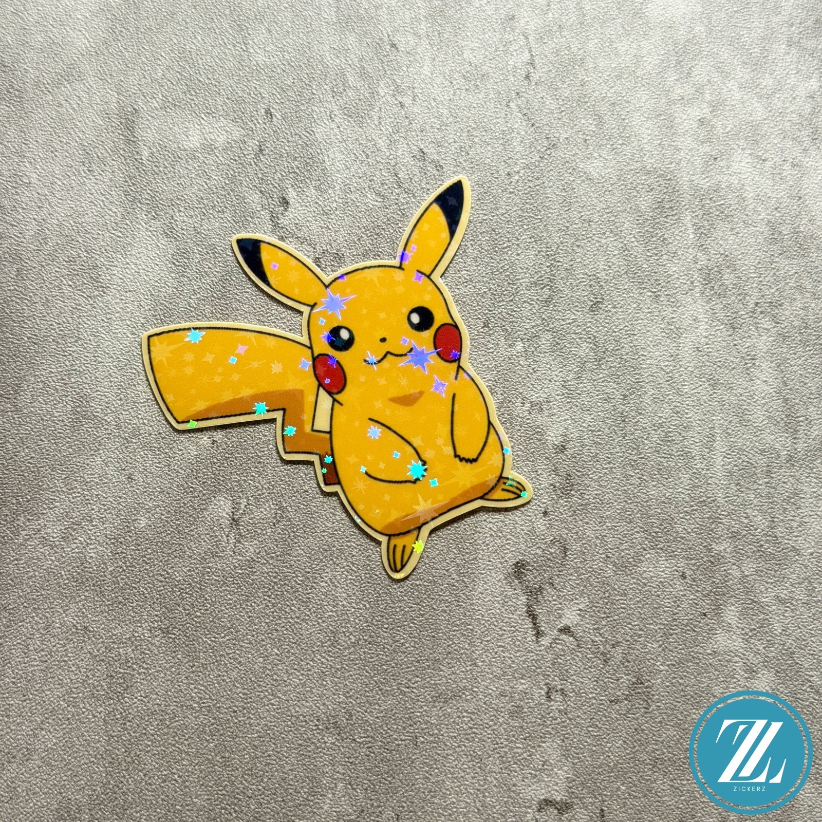 Pikachu Sticker, Holographic Pokémon Decal