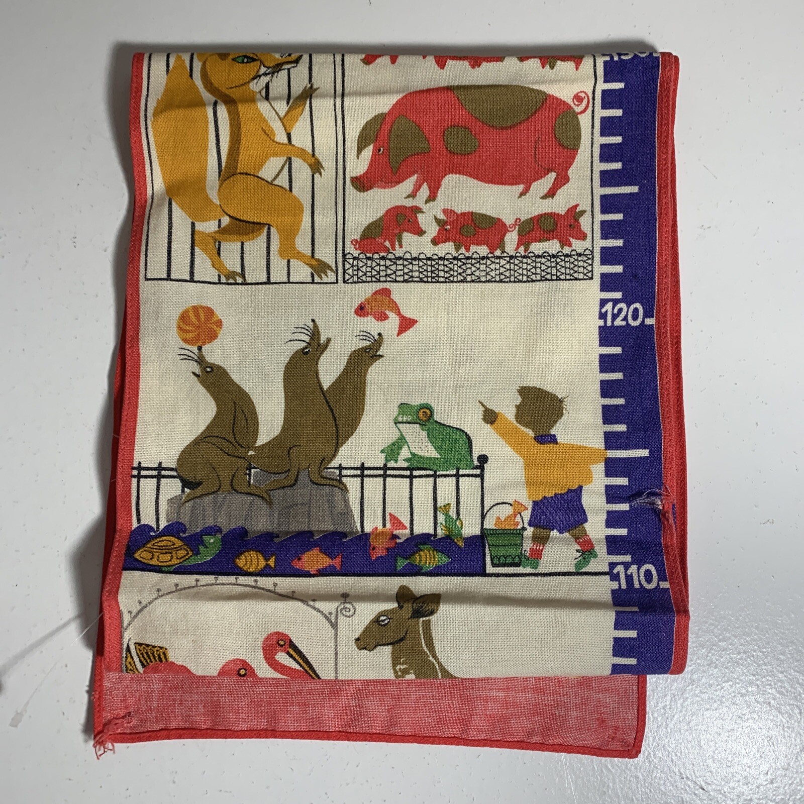 Child To Youth Wall Growth Chart Height Measure Ruler German Zoo Animals CM Unit