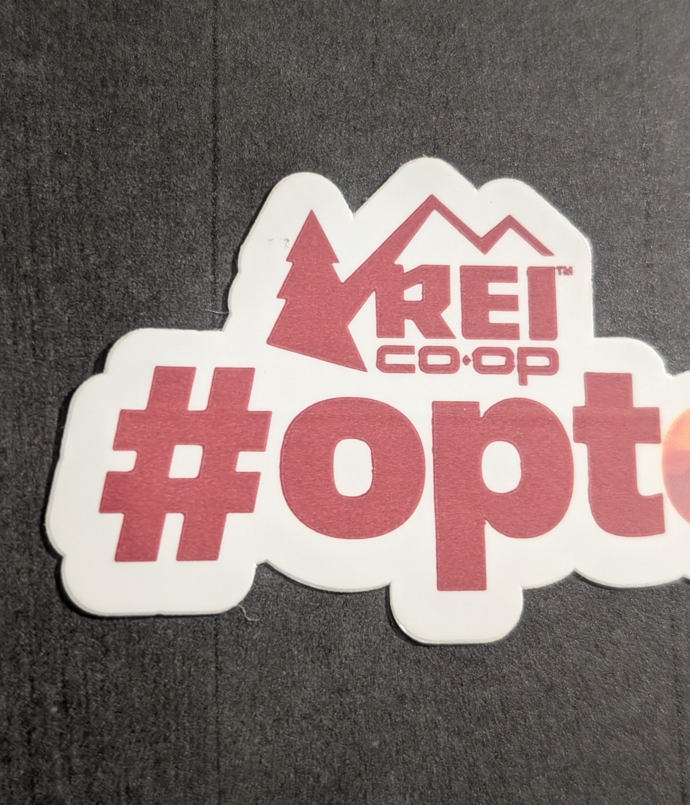 REI Co-op #OptOutside Sticker – Opt Outside Die-Cut Outdoor Camping Recreation