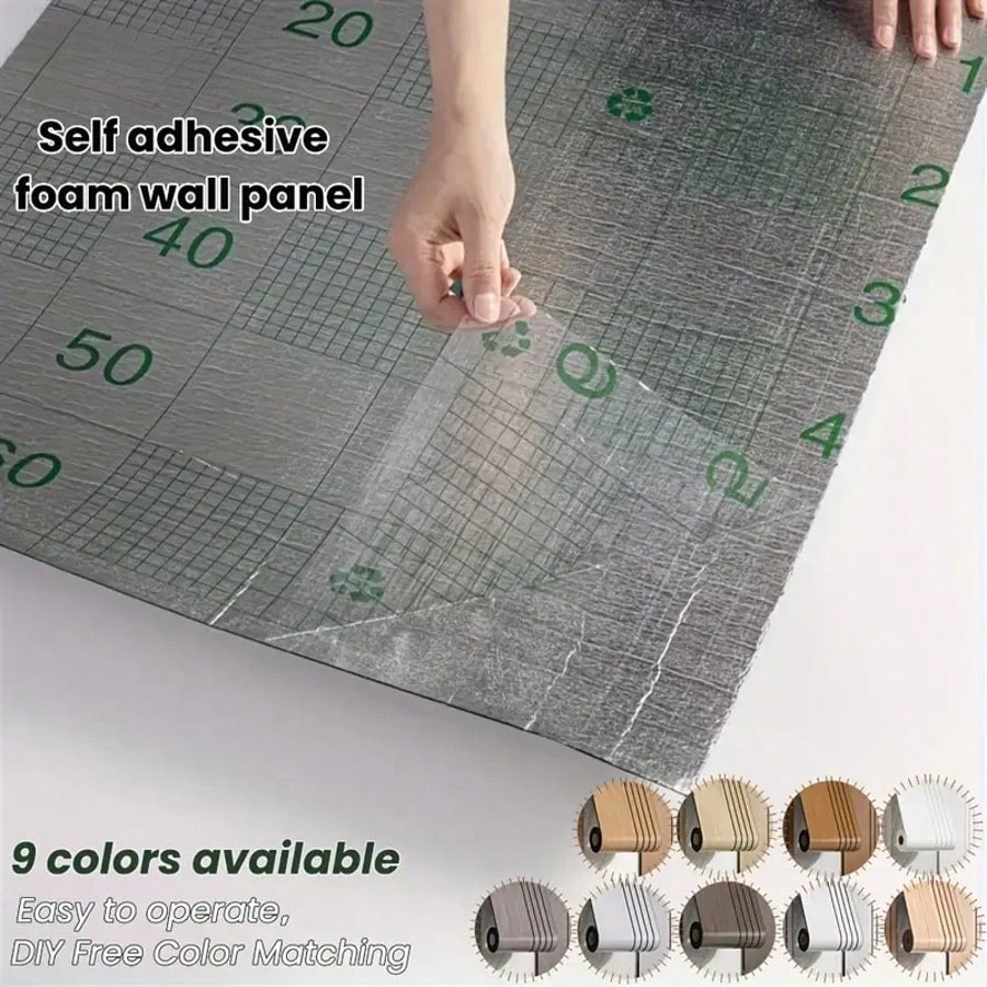 1 Roll New Design Self-Adhesive 3D Wood Grain Wall Panels – Thickened-FGQ