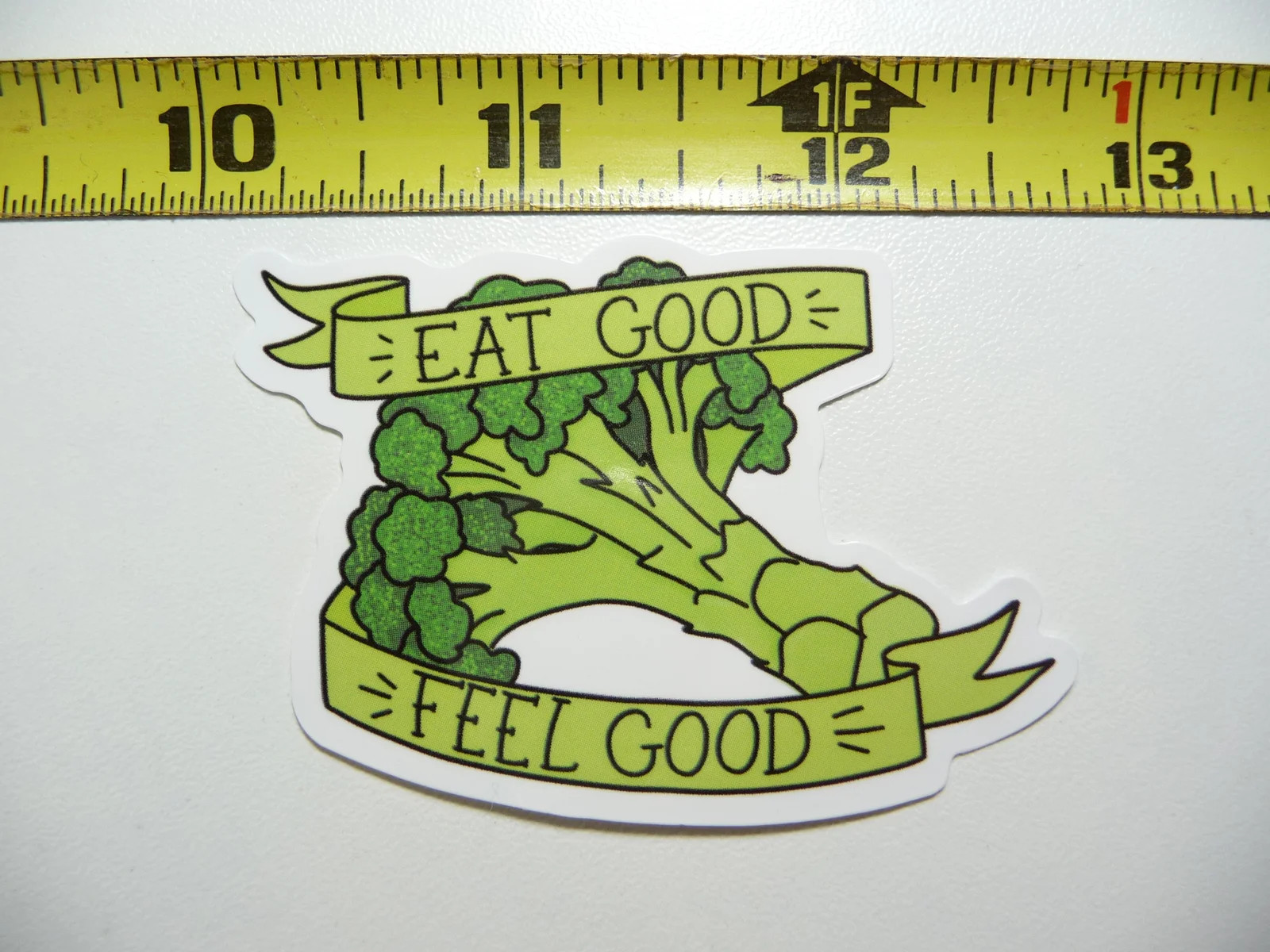 EAT GOOD FEEL GOOD SMALL STICKER DECAL FITNESS EXERCISE WEIGHTLIFTING