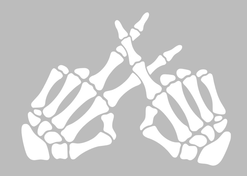Twenty One Pilots Skeleton Hands Stay Alive 21 symbol | Waterproof Vinyl Decal
