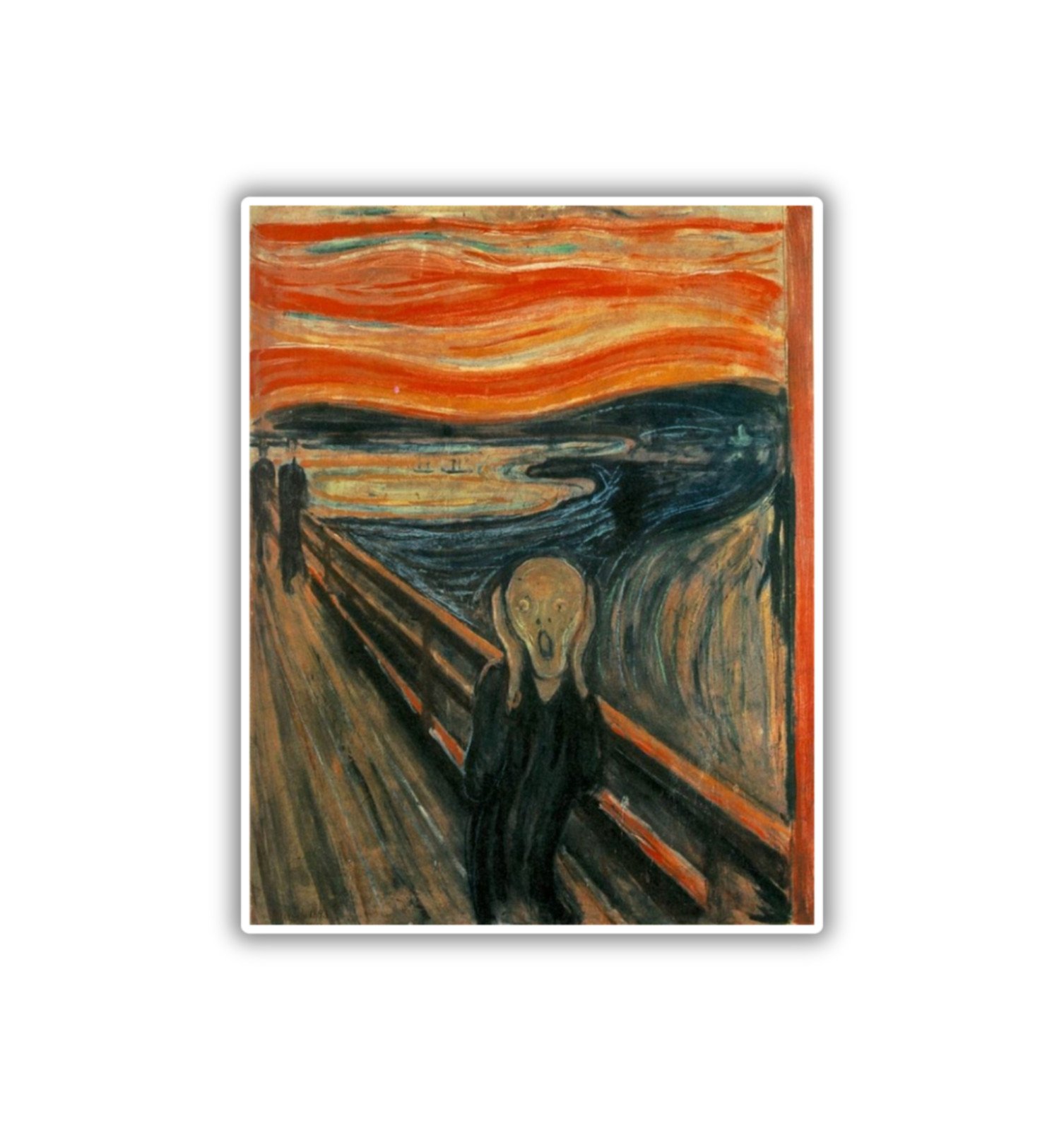 The Scream Fridge Magnet or Laptop Sticker