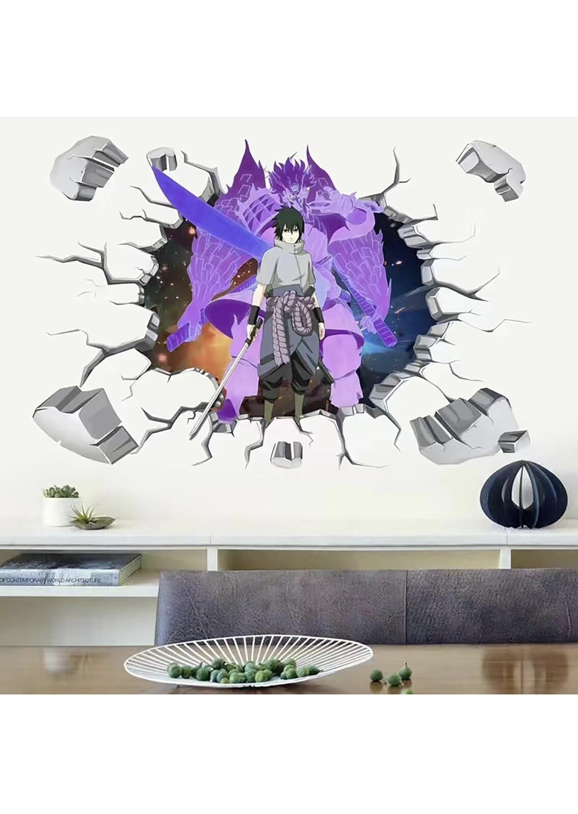 Anime Wall Sticker 24×36 inch Large Size Peel and Stick PVC Waterproof Manga 3D