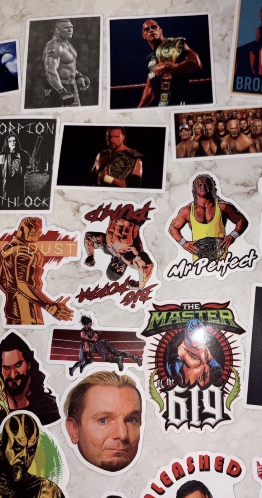 50Pcs Wrestling Stickers Decals for Laptop Water Bottle Wrestler Party Gifts