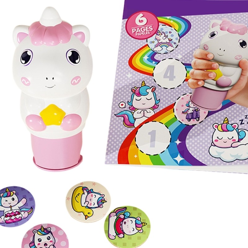 Colorful Cartoon Stickers Toddlers Fine Motor Skill Stamp Stickers Activity Book