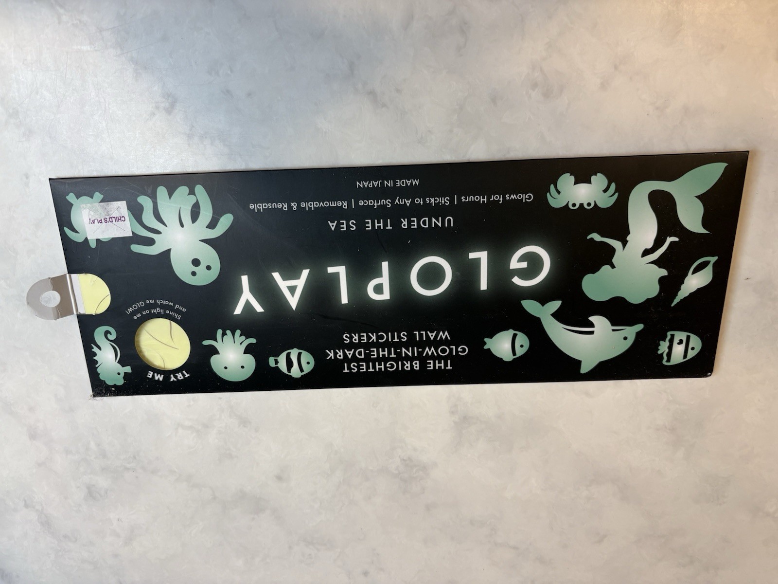 Gloplay Under The Sea Wall Glow-in-the-Dark Stickers Removable & Reusable New