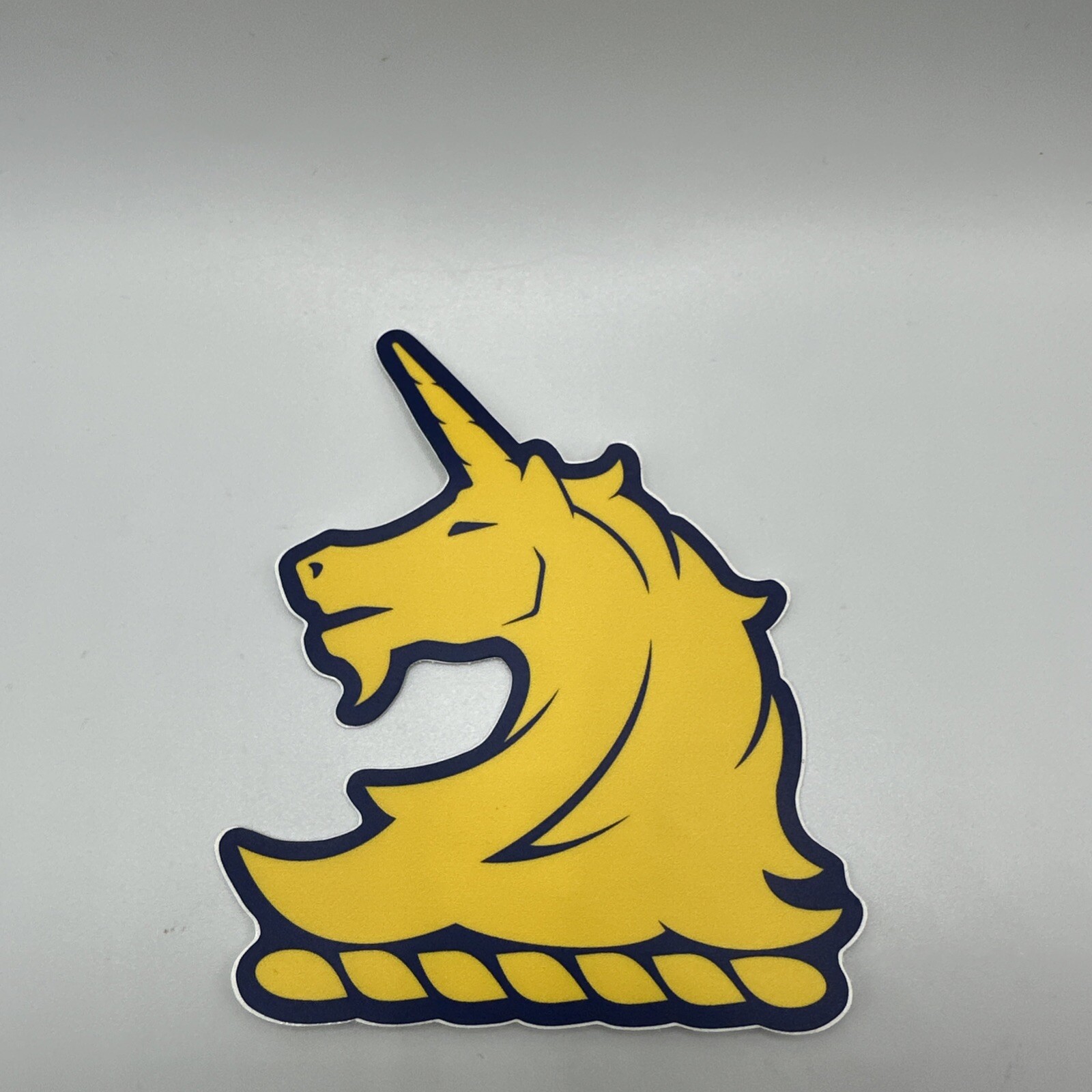 Boston Marathon Yellow Unicorn Decal Rare