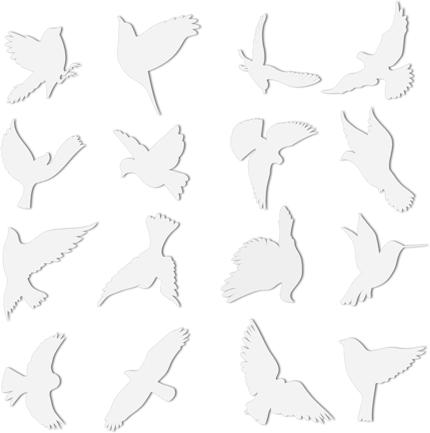 32 Pieces Window Decals for Bird Strikes anti Collision Window Clings Decals Str