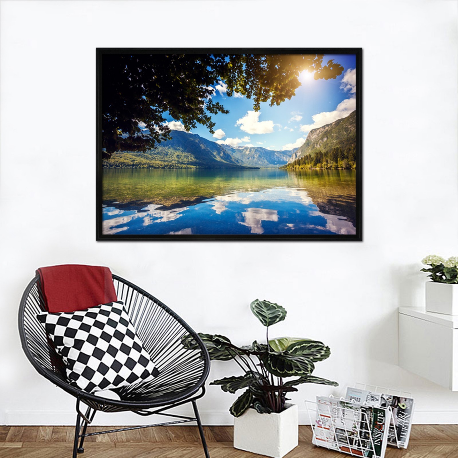 3D Sun River 52 Framed Poster Home Decor Print Painting Art AJ WALLPAPER