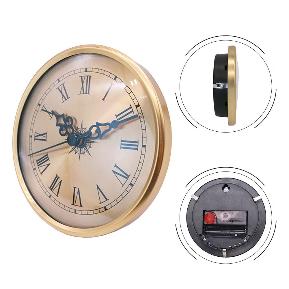 Roman Numeral DIY Clock Replacement Part 108MM Quartz Clock Insert Movement
