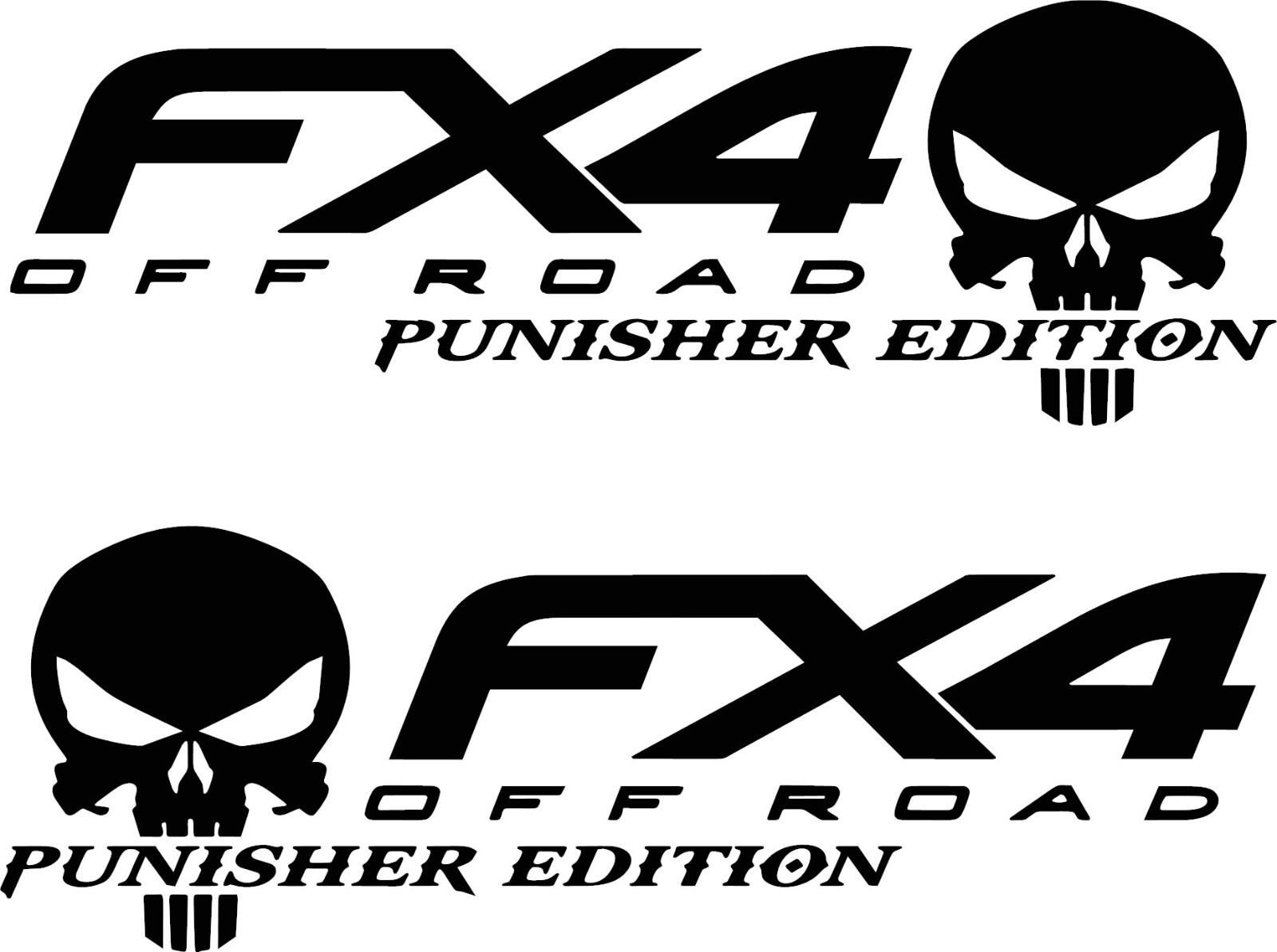 FX4 PUNISHNER / CHEVROLET / STX OFF ROAD/ TX 4X4 BUY 1 GET 1 FREE YOUR CHOICE