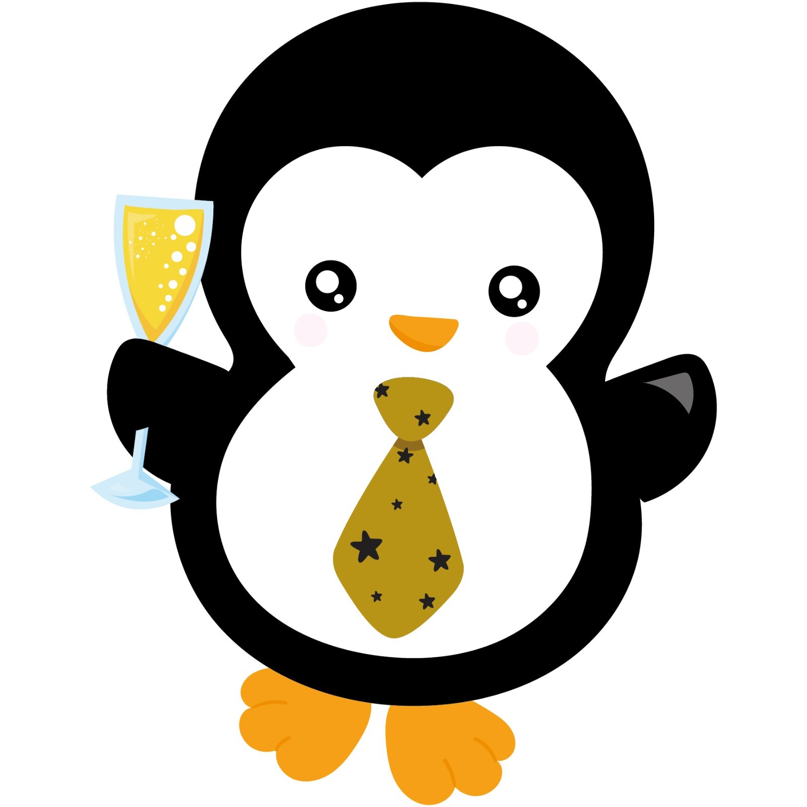 Party Penguin Celebrate Sticker Labels (9) Card Craft Paper Scrapbook